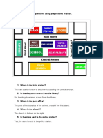 I. Answer The Questions Using Prepositions of Place