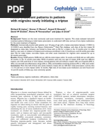 Acute Treatment Patterns in Patients With Migraine Newly Initiating A Triptan