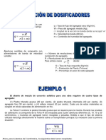 Calibración de Dosificadores en Mezclas Asfalticas (Ejercicios)