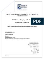 Shanto-Mariam University of Creative Technology: Module Name: Shipping and Banking Module Code: AMM-4323