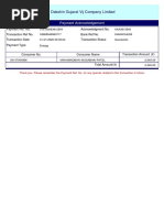 Dakshin Gujarat Vij Company Limited: Payment Acknowledgement