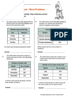 Uhdwhvwdqg/Hdvw:Rug3Ureohpv: Read Each Word Problem Carefully. Then Write The Correct Answer in The Space Provided