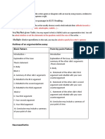 Signs of An Argumentative Passage in IELTS Reading: Argumentative Texts: Yes/No/Not Given Tasks: Multiple Choice Questions