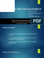 Project Scope Management