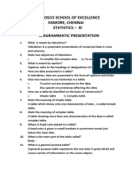 Don Bosco School of Excellence Egmore, Chennai Statistics - Xi Diagrammatic Presentation