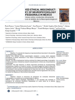 Perceived Ethical Misconduct: A Survey of Neuropsychology Professionals in Mexico