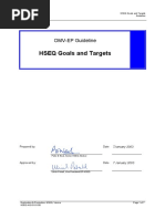 HSEQ Goals and Targets: OMV-EP Guideline