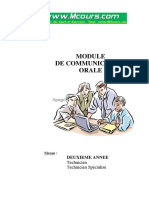 Module de Communication Orale PDF