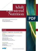 Adult Parenteral Nutrition: Harmacy Ompetency Ssessment Enter