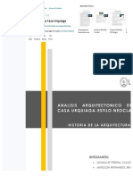 Analisis Arquitectonico de La Casa Urquiaga-Estilo Neoclasico