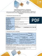 Guía de Actividades y Rúbrica de Evaluación - Fase 3 - Elaborar La Propuesta Social y Leer Detenidamente Las Lecturas Sobre Zopp