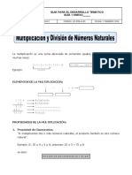 Multiplicación y División de Números Naturales