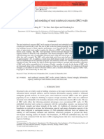 Seismic Behavior and Modeling of Steel Reinforced Concrete (SRC) Walls