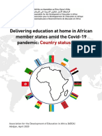 Delivering Education at Home in African Member States Amid The Covid-19 Pandemic