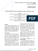 Acoustic Emission Testing of High Strength Steel LPG Spherical Tanks