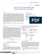 Use of Plastic Waste in Civil Constructions and Innovative Decorative Material