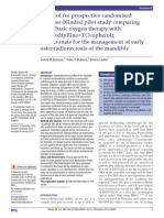 Protocol For Prospective Randomised Assessor-Blinded Pilot Study Comparing Hyperbaric Oxygen Therapy With PENtoxifylline+TOcopherol CLOdronate