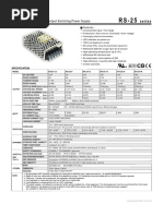 25W Single Output Switching Power Supply: Series