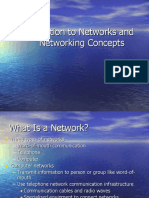 Introduction To Networks and Networking Concepts