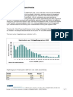 AACOMAS Matriculant Profile: Matriculants and College Designations 2009