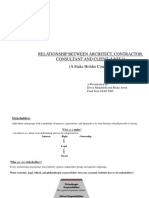 Relationship Between Architect, Contractor, Consultant and Client (Unit 3) (A Stake Holder Concept)