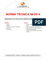 NT-08 - 2014 - Resistência Ao Fogo Dos Elementos de Construção