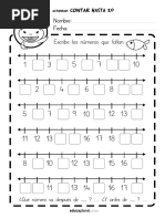 Recta Numerica Sumas 10 PDF