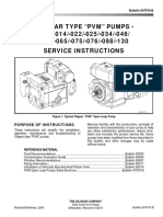 Oilgear Type "PVM" Pumps - 011/-014/-022/-025/-034/-046/ - 064/-065/-075/-076/-098/-130 Service Instructions