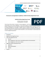 ENG COVID-19 - Africa RGF - Framework and Application Guidelines