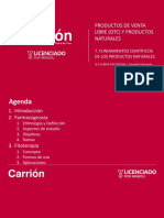 Tema 7. Fundamentos Científicos de Los Productos Naturales