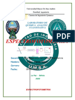 Informe de Espectrofotometria