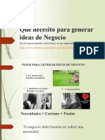 2.1 Que Necesito para Generar Ideas de Negocio