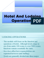 Fundamentals of Lodging Operations Lesson 2