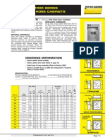 1000 SERIES Fire Hose Cabinets: For Use With