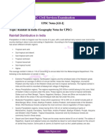 Rainfall in India Geography Notes For UPSC