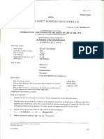 Cargo Ship Safety Construction Certificate