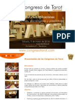 5º Congreso de Tarot: El Tarot y Sus Aplicaciones Terapéuticas, Psicológicas y Predictivas