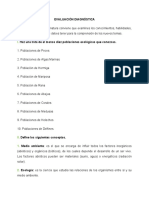 Evaluación Diagnóstica Sobre Ecologia