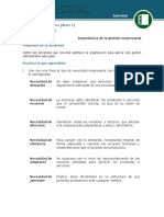 Actividad 1 - Importancia de La Gestión Empresarial