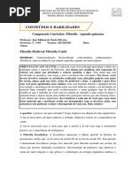 2° Aula de Filosofia - 2° ANO Ensino Médio