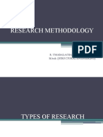 Research Methodology: R. Umabalachandran (18ce317) M.Tech (Structural Engineering)