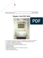 Display Unit FHT 6020: Technical Specification ZT-091-0708E