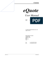 Equote User Manual PDF