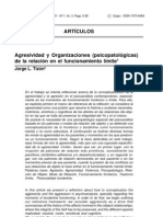 Agresividad y Organizaciones (Jorge L. Tizon)