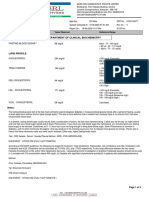 Department of Clinical Biochemistry: Fasting Blood Sugar 96 MG/DL