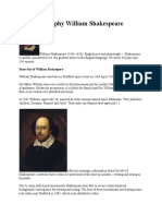 Short Biography William Shakespeare