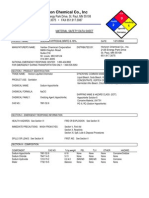 MSDS Sodium Hypochlorite