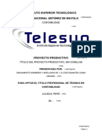 Esquema de Proyecto Productivo Telesup 2019 PDF