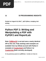 Python PDF 2: Writing and Manipulating A PDF With Pypdf2 and Reportlab