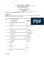 1st Unit Test g9